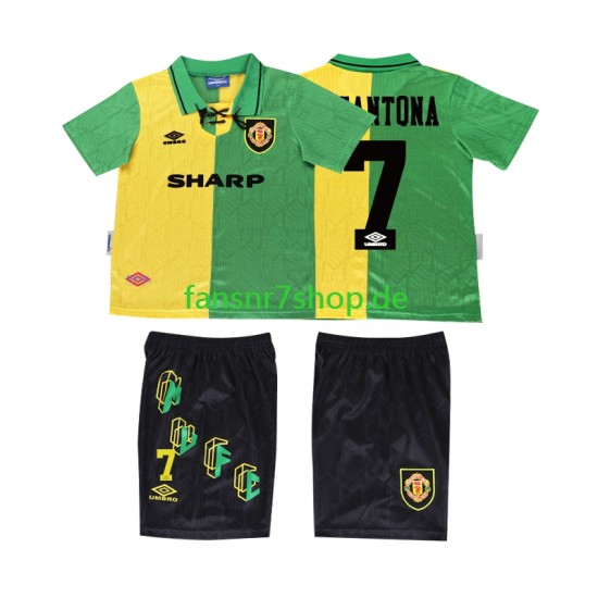 Manchester United fußball trikot CANTONA 7 1992 Kinder Ausweich Retro 1994 Kurzarm