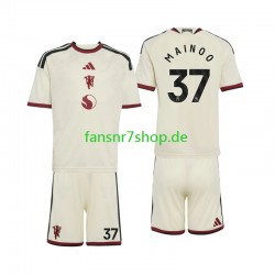 Manchester United fußball trikot Kobbie Mainoo 37 Kinder Ausweich 2026-2027 Kurzarm