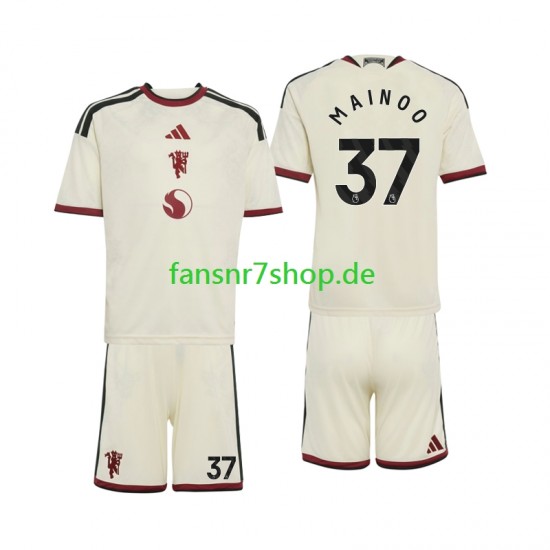 Manchester United fußball trikot Kobbie Mainoo 37 Kinder Ausweich 2026-2027 Kurzarm