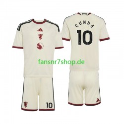 Manchester United fußball trikot Matheus Cunha 10 Kinder Ausweich 2026-2027 Kurzarm
