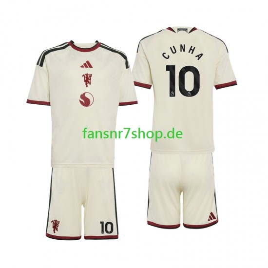 Manchester United fußball trikot Matheus Cunha 10 Kinder Ausweich 2026-2027 Kurzarm