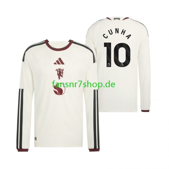 Manchester United fußball trikot Matheus Cunha 10 Herren Ausweich 2026-2027 Langarm