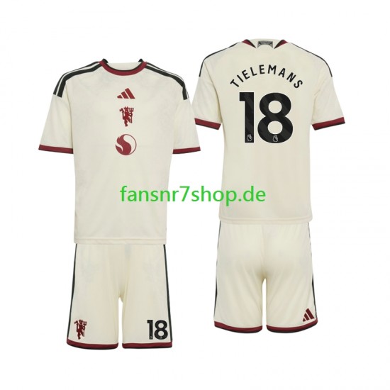 Manchester United fußball trikot Youri Tielemans 18 Kinder Ausweich 2026-2027 Kurzarm