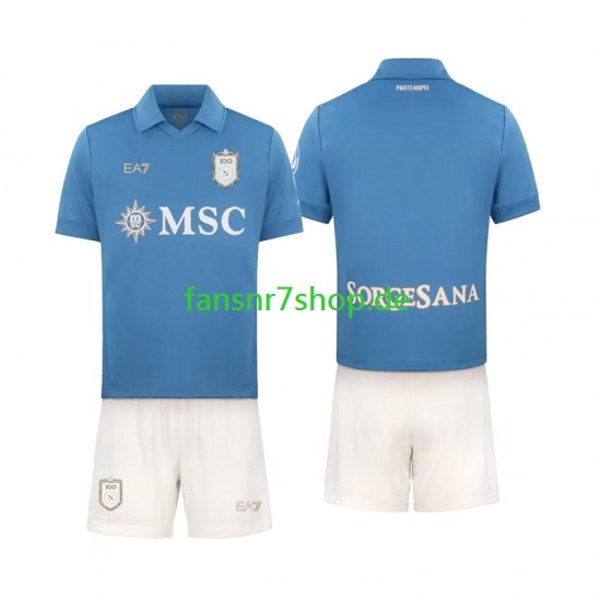 SSC Neaples fußball trikot Kinder Heim 2026-2027 Kurzarm