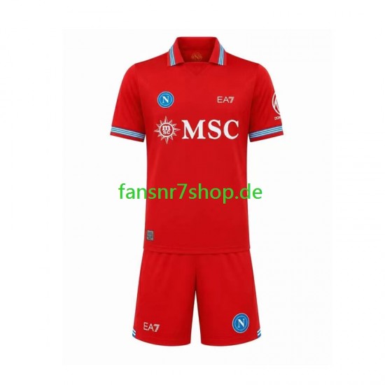 SSC Neaples fußball trikot Kinder Ausweich 2026-2027 Kurzarm