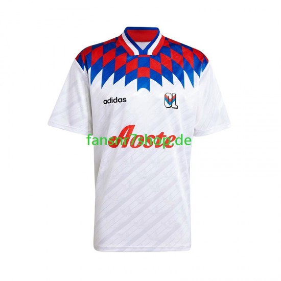 Olympique Lyon fußball trikot 1995 1996 Herren Heim Retro Kurzarm
