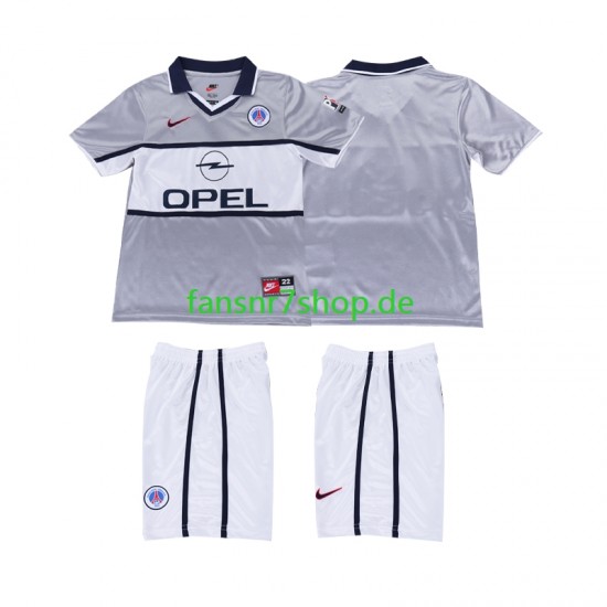 Paris Saint-Germain fußball trikot 2000 2001 Kinder Auswärts Retro Kurzarm