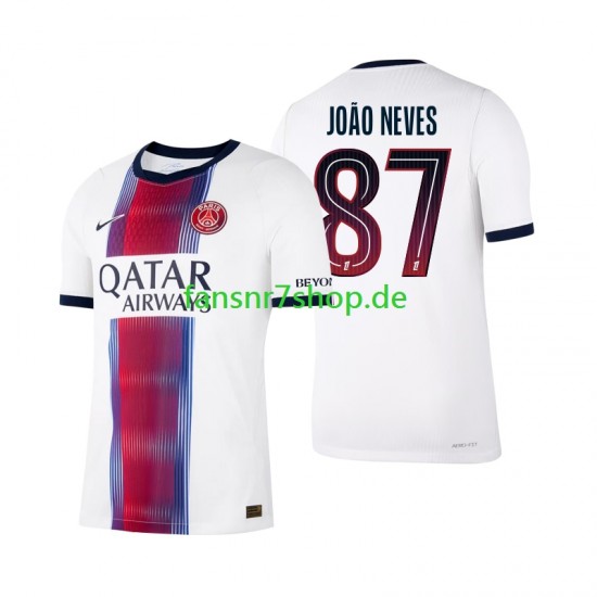 Paris Saint-Germain fußball trikot Joao Neves 87 Herren Auswärts 2026-2027 Kurzarm
