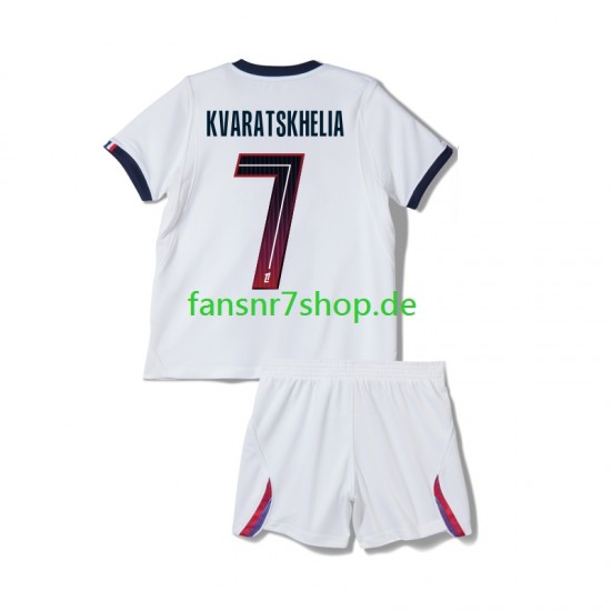 Paris Saint-Germain fußball trikot Khvicha Kvaratskhelia 7 Kinder Auswärts 2026-2027 Kurzarm