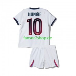 Paris Saint-Germain fußball trikot Ousmane Dembele 10 Kinder Auswärts 2026-2027 Kurzarm