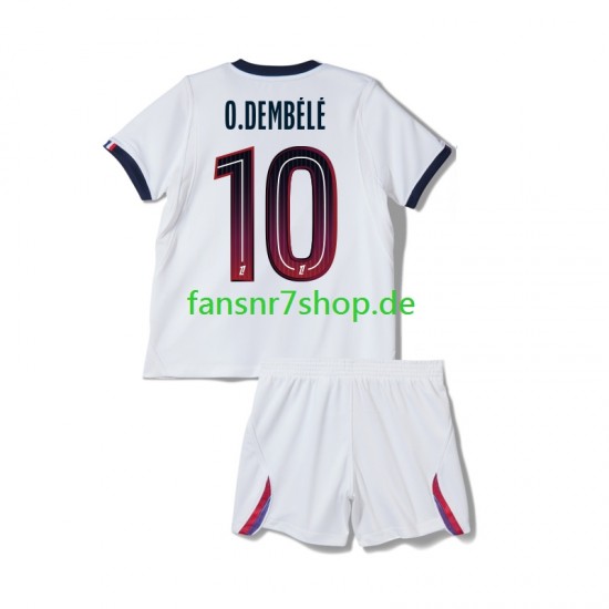 Paris Saint-Germain fußball trikot Ousmane Dembele 10 Kinder Auswärts 2026-2027 Kurzarm