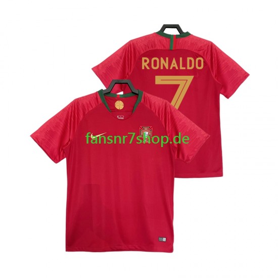 Portugal fußball trikot Cristiano Ronaldo 7 2018 Herren Heim Retro Kurzarm