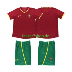 Portugal fußball trikot 2002 Kinder Heim Retro Kurzarm Portugal fußball trikot 2002 Kinder Heim Retro Kurzarm