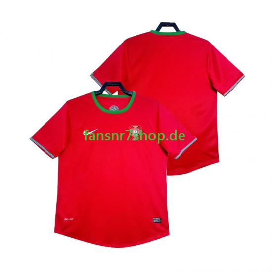 Portugal fußball trikot 2012 Herren Heim Retro Kurzarm