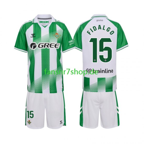 Real Betis fußball trikot Fidalgo 15 Kinder Heim 2026-2027 Kurzarm Real Betis fußball trikot Fidalgo 15 Kinder Heim 2026-2027 Kurzarm