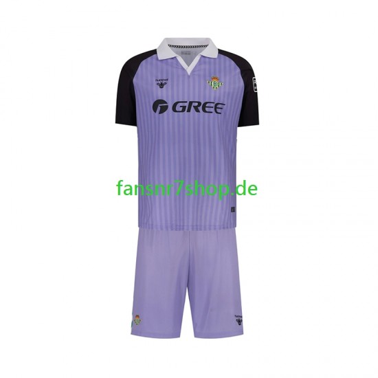 Real Betis fußball trikot Torhüter Kinder Heim Retro 2025-2026 Kurzarm