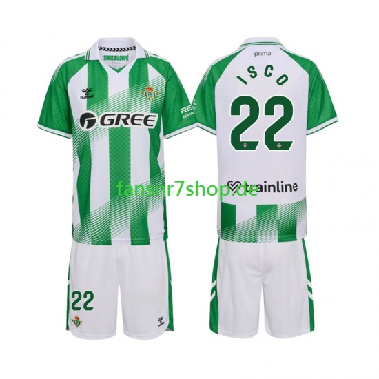 Real Betis fußball trikot Isco 22 Kinder Heim 2026-2027 Kurzarm Real Betis fußball trikot Isco 22 Kinder Heim 2026-2027 Kurzarm