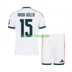 Real Madrid fußball trikot Arda Guler 15 Kinder Heim 2026-2027 Kurzarm