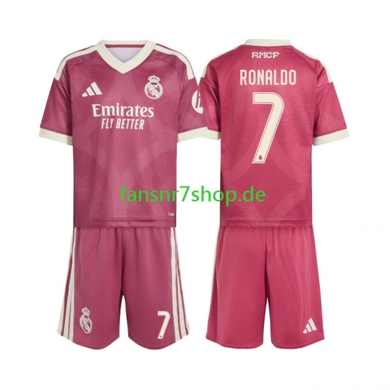 Real Madrid fußball trikot Cristiano Ronaldo 7 Kinder Ausweich 2026-2027 Kurzarm