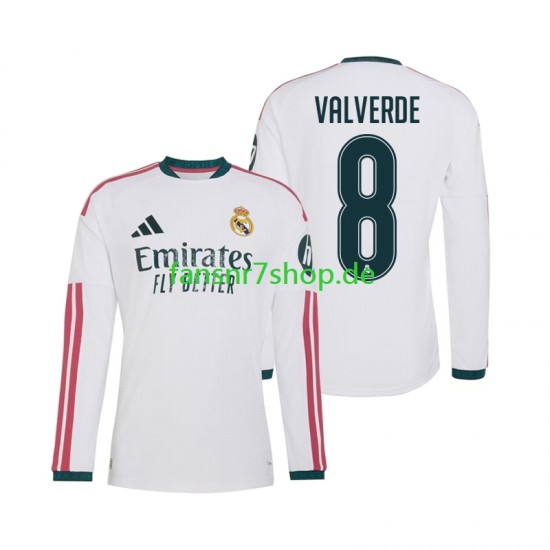 Real Madrid fußball trikot Federico Valverde 8 Herren Heim 2026-2027 Langarm