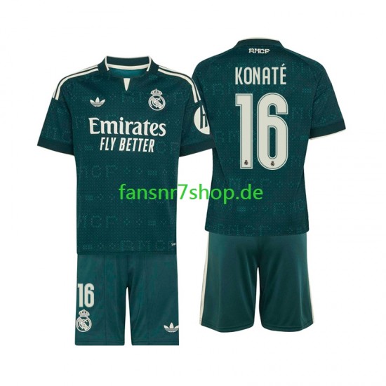 Real Madrid fußball trikot Ibrahima Konate 16 Kinder Auswärts 2026-2027 Kurzarm