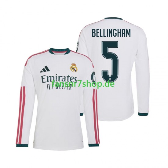 Real Madrid fußball trikot Jude Bellingham 5 Herren Heim 2026-2027 Langarm