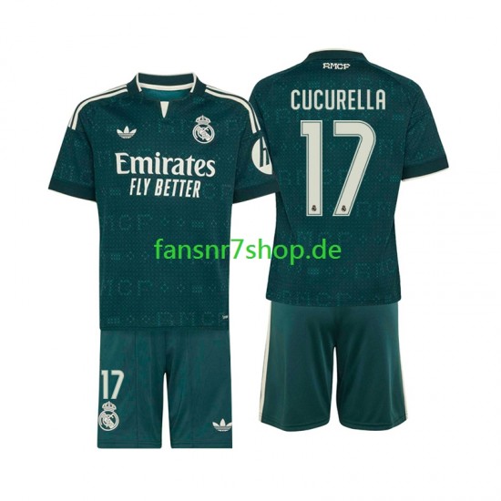 Real Madrid fußball trikot Marc Cucurella 17 Kinder Auswärts 2026-2027 Kurzarm