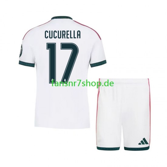 Real Madrid fußball trikot Marc Cucurella 17 Kinder Heim 2026-2027 Kurzarm