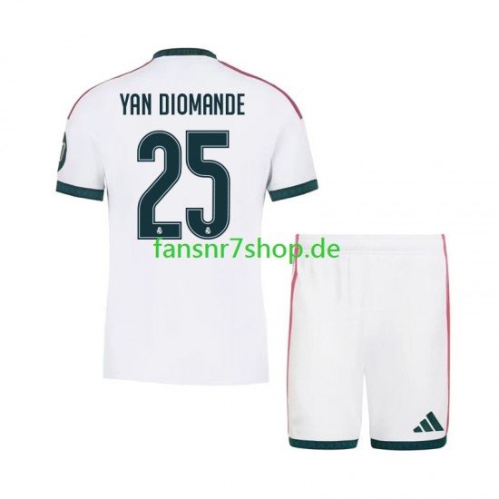 Real Madrid fußball trikot Yan Diomande 25 Kinder Heim 2026-2027 Kurzarm