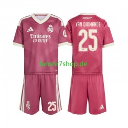 Real Madrid fußball trikot Yan Diomande 25 Kinder Ausweich 2026-2027 Kurzarm
