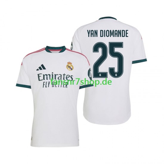 Real Madrid fußball trikot Yan Diomande 25 Herren Heim 2026-2027 Kurzarm