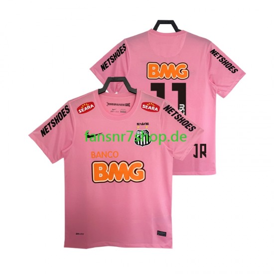 fußball trikot Santos Neymar JR 11 2012 2013 Herren Viertes Retro Kurzarm