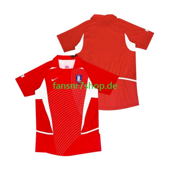 Südkorea fußball trikot 2002 Herren Heim Retro Kurzarm
