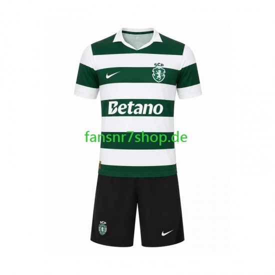 Sporting CP fußball trikot Kinder Heim 2026-2027 Kurzarm