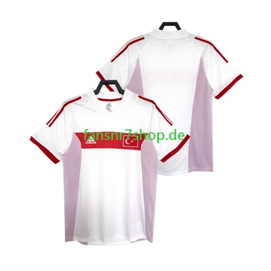 Türkei fußball trikot 2002 Herren Auswärts Retro Kurzarm