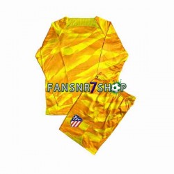 Atlético Madrid fußball trikot Torhüter Kinder Orange 2023-2024 Langarm