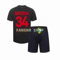 Bayer 04 Leverkusen fußball trikot Granit Xhaka 34 Kinder Heim 2023-2024 Kurzarm