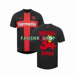Bayer 04 Leverkusen fußball trikot Granit Xhaka 34 Herren Heim 2023-2024 Kurzarm