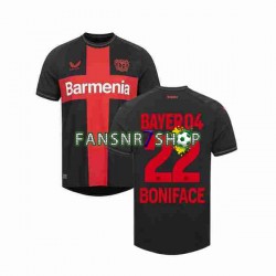 Bayer 04 Leverkusen fußball trikot Victor Boniface 22 Herren Heim 2023-2024 Kurzarm