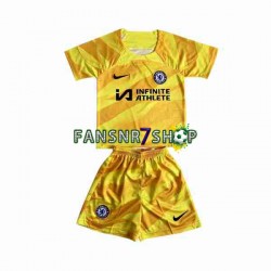 Chelsea fußball trikot Torhüter Kinder Auswärts 2023-2024 Kurzarm