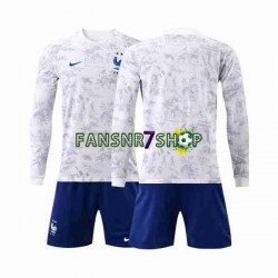 Frankreich fußball trikot WM 2022 Kinder Auswärts Langarm Frankreich fußball trikot WM 2022 Kinder Auswärts Langarm