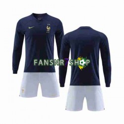 Frankreich fußball trikot WM 2022 Kinder Heim Langarm Frankreich fußball trikot WM 2022 Kinder Heim Langarm