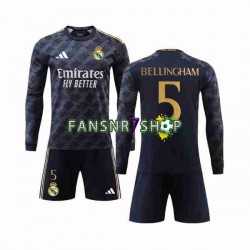 Real Madrid fußball trikot Jude Bellingham 5 Kinder Auswärts 2023-2024 Langarm