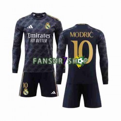 Real Madrid fußball trikot Modrić Luka 10 Kinder Auswärts 2023-2024 Langarm