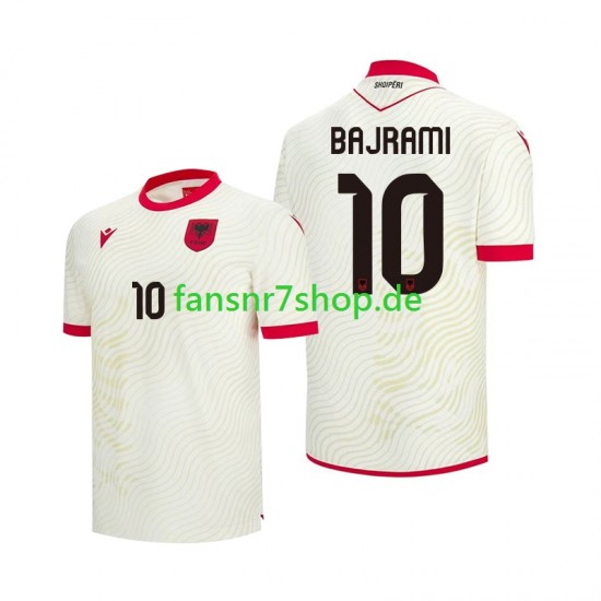Albanien fußball trikot WM 2026 Nedim Bajrami 10 Herren Auswärts Kurzarm