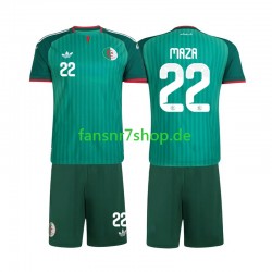Algerien fußball trikot Ibrahim Maza 22 Kinder Auswärts 2026 Kurzarm