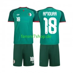 Algerien fußball trikot Mohamed Amoura 18 Kinder Auswärts 2026 Kurzarm