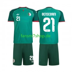 Algerien fußball trikot Ramy Bensebaini 21 Kinder Auswärts 2026 Kurzarm