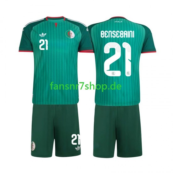 Algerien fußball trikot Ramy Bensebaini 21 Kinder Auswärts 2026 Kurzarm