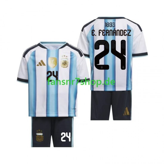 Argentinien fußball trikot WM 2026 Enzo Fernandez 24 Kinder Heim Kurzarm